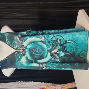 Light Gray Top with Black Stitching